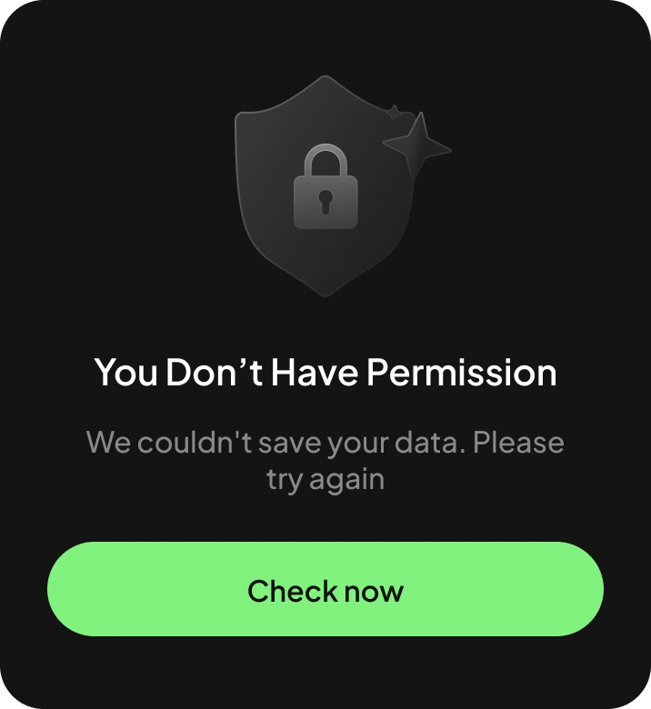 You Don’t Have Permission dialog