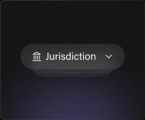 Jurisdiction selector